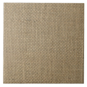 Carreau Toile de jute dans le beige naturel