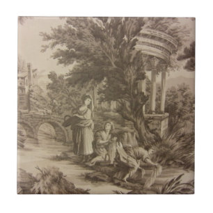 Carreau Toile - jour de lavage à la rivière