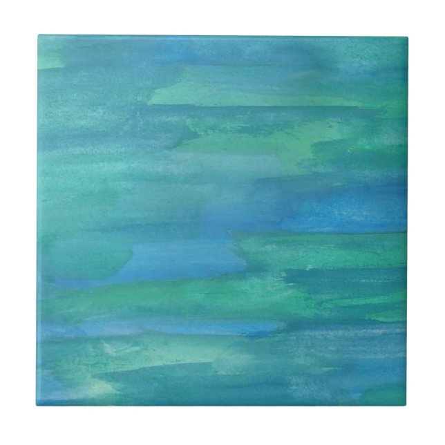 Carreau Tons bleu et vert de la Terre (Devant)