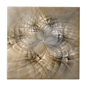 Carreau Tons Terre Abstrait Art fractal moderne Texture