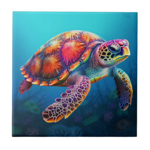 Carreau Tortue aquarelle