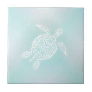 Carreau Tortue Blanc Turquoise