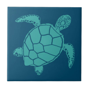 Carreau Tortue bleue