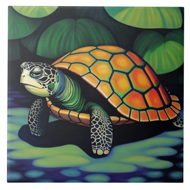 Carreau Tortue de mer (Devant)