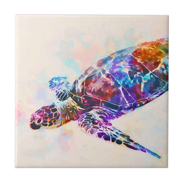 Carreau Tortue de mer d'Hawaï (Devant)