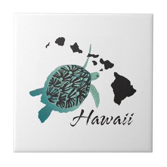 Carreau Tortue de mer d'Hawaii (Devant)