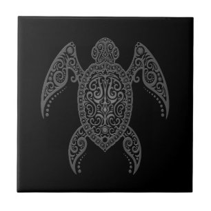 Carreau Tortue de mer foncée complexe