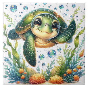Carreau Tortue mignonne