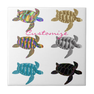 Carreau Tortues de mer multicolores Thunder_Cove