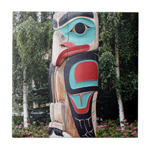 Carreau Totem Polonais, Anchorage, Alaska de Natif