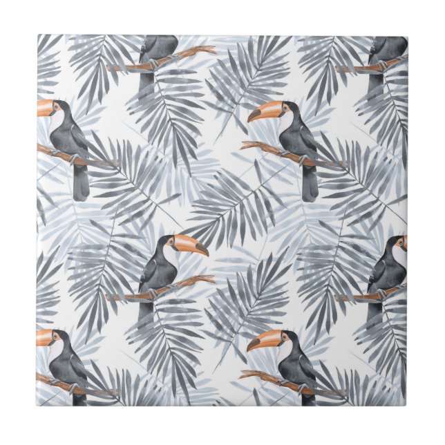 Carreau Toucan gris (Devant)