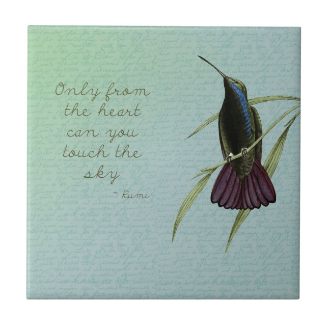 Carreau Touchez le colibri de ciel (Devant)