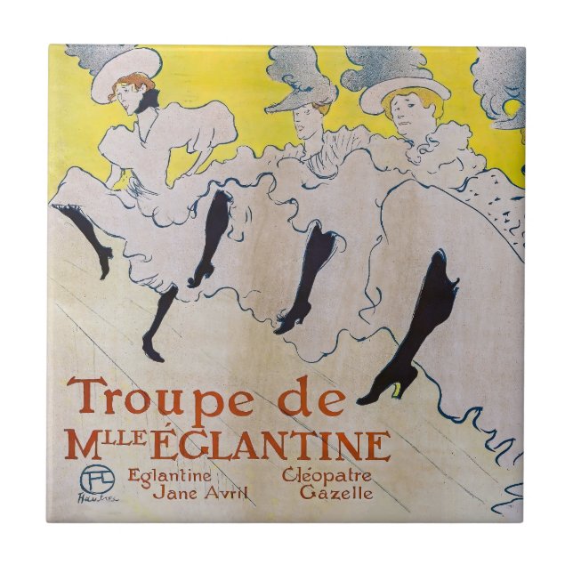 Carreau Toulouse-Lautrec - Troupe de Mlle Eglantine (Devant)