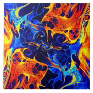 Carreau tourbillon coloré abstrait tendance