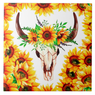 Carreau Tournesol et Taureau