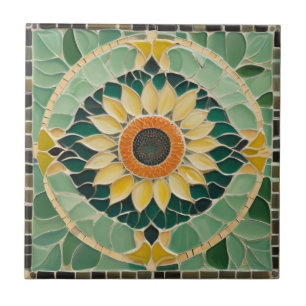 Carreau Tournesol Faux Mosaic Vert