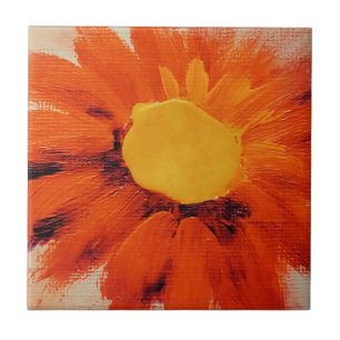 Carreau Tournesol orange vif