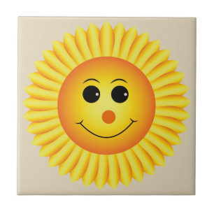 Carreau Tournesol souriant