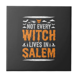 Carreau Toute Sorcière Ne Vit À Salem Halloween Sorcière D