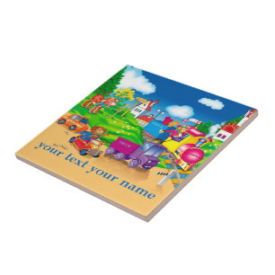 Carreau train et voiture