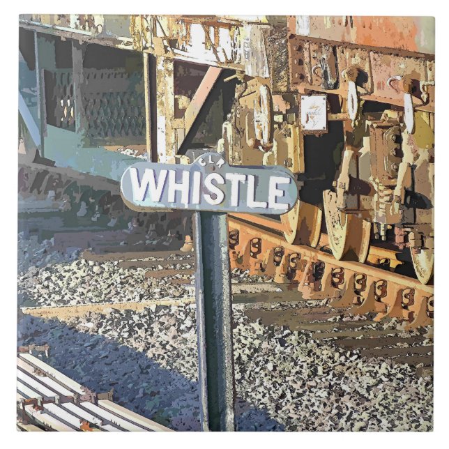 CARREAU TRAINS À VAPEUR (Devant)