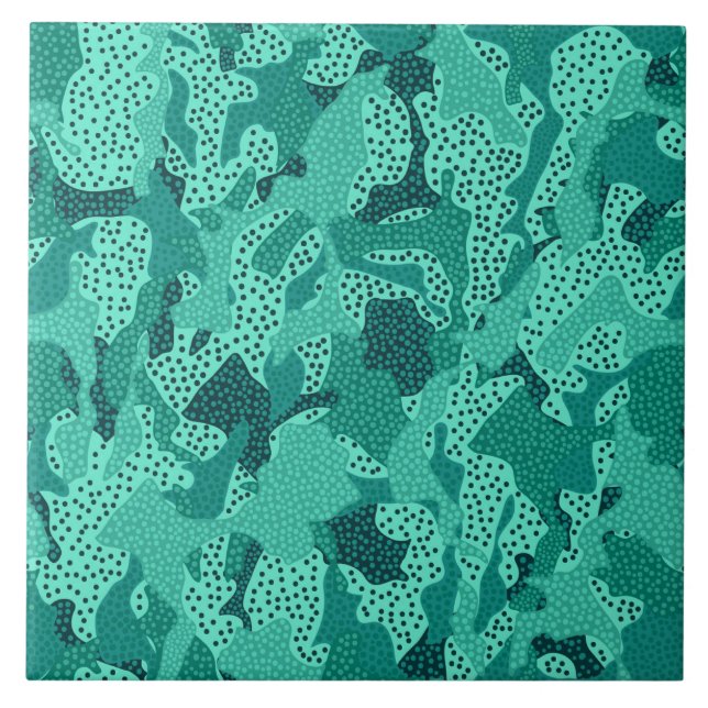 Carreau Trait Turquoise (Devant)