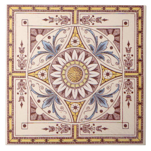 Carreau Transféren de tournesol victorien complexe Repro