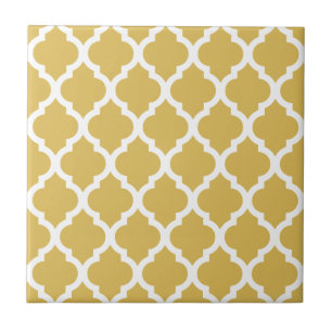 Carreau Treillis marocain jaune de tuile de Misted