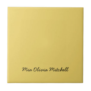 Carreau Trend Color - Soft Yellow Name Ceramic Tile