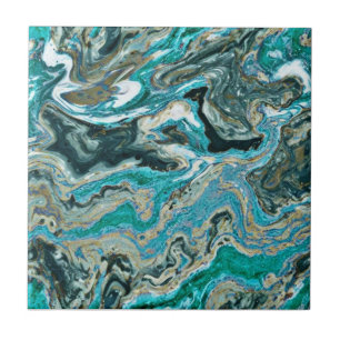 Carreau Trendy Turquoise Rocky Style Motif Carrelage céram