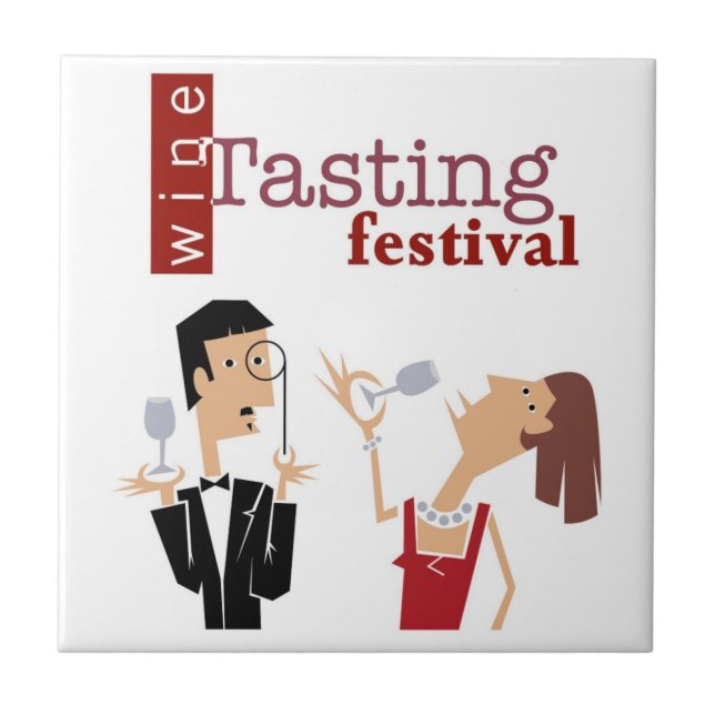 Carreau Trépied de tuile d'échantillon de vin (Devant)