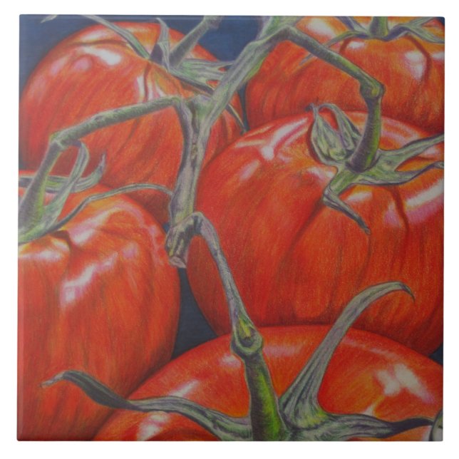 Carreau Trépied de tuile "sur vigne" (Devant)