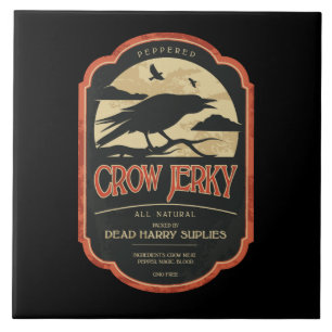 Carreau Trépied vintage de tuile de corneille de Hallowee