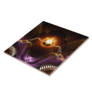 Carreau Trésor De L'Art Fractal Nocturne