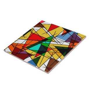 Carreau Triangle Coloré Géométrique Moderne 