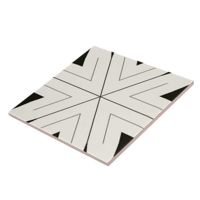Carreau Tribal Home Noir & Blanc (Côté)