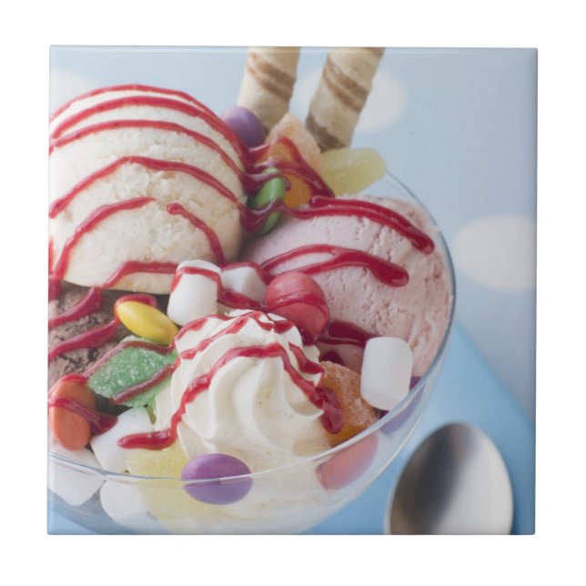 Carreau Trio de crème glacée et de parfait doux (Devant)