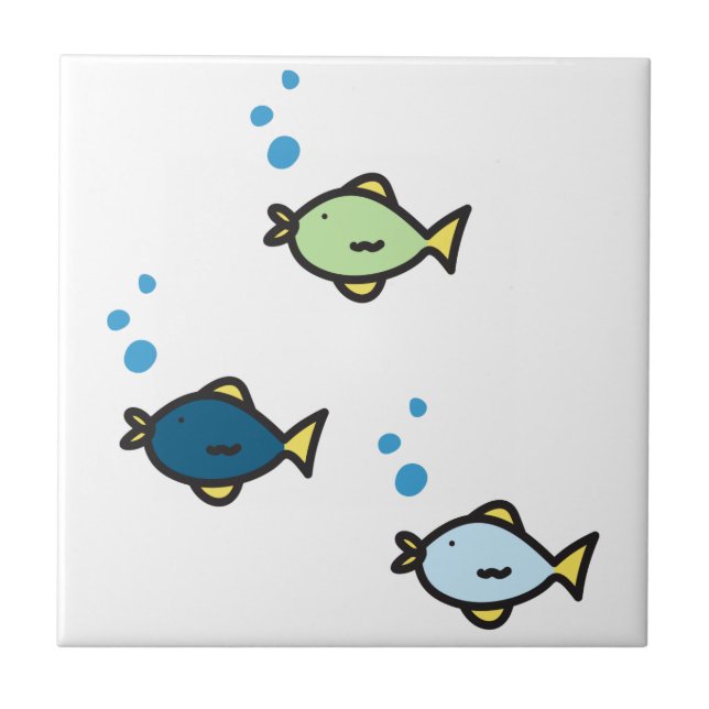 Carreau Trio de poissons (Devant)