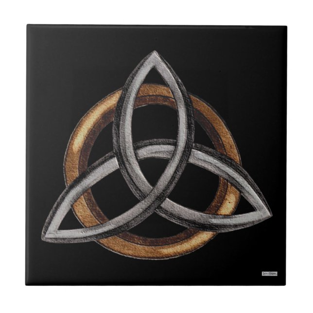 Carreau Triquetra (Brown/Argent) (Devant)