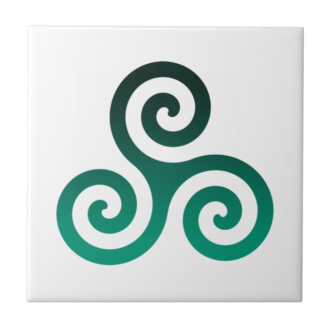 Carreau Triskele vert (Devant)