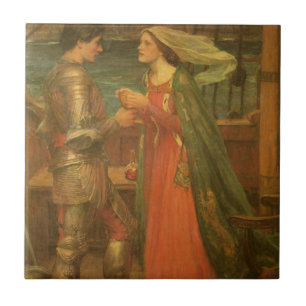 Carreau Tristan et Isolde par John William Waterhouse