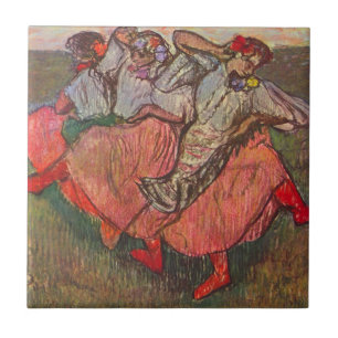 Carreau Trois danseuses russes par Edgar Degas