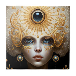 Carreau Troisième déesse des yeux Imaginaire Art