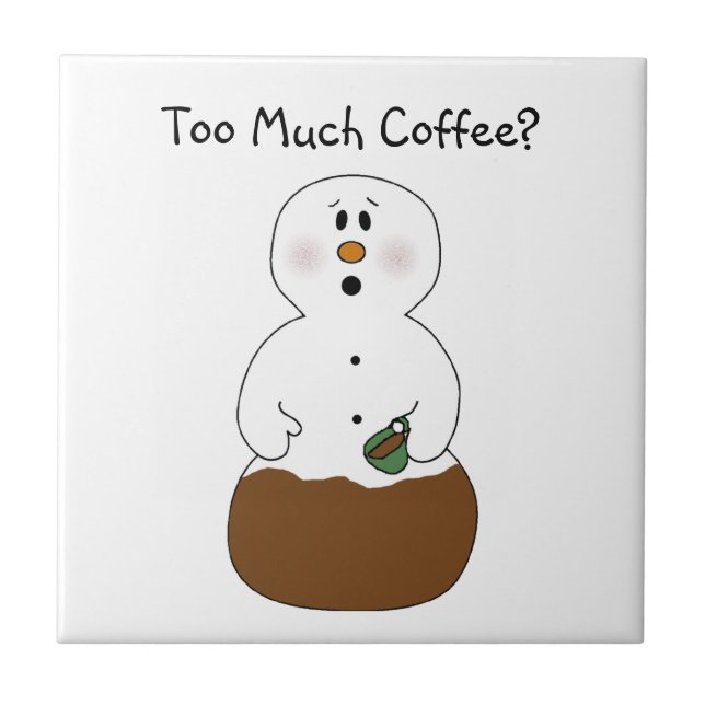 Carreau Trop De Carrelage De Snowman Café (Devant)