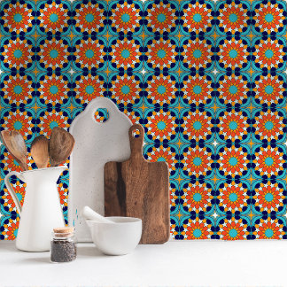 Carreau Tropical Breeze Motif de mosaïque marocaine