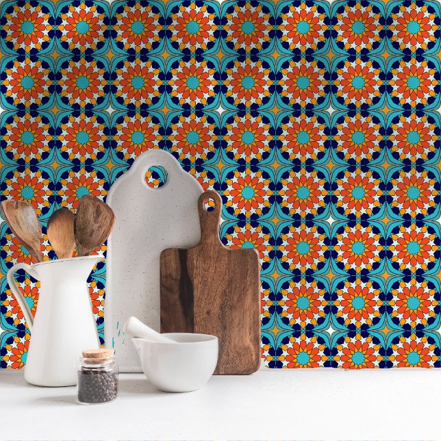 Carreau Tropical Breeze Motif de mosaïque marocaine (Créateur téléchargé)