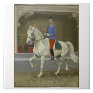 Carreau Trot d'étalon de Lipizzan