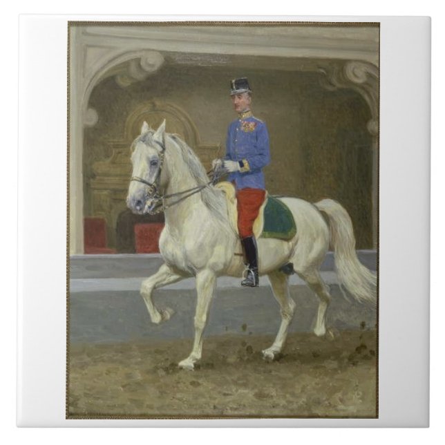Carreau Trot d'étalon de Lipizzan (Devant)