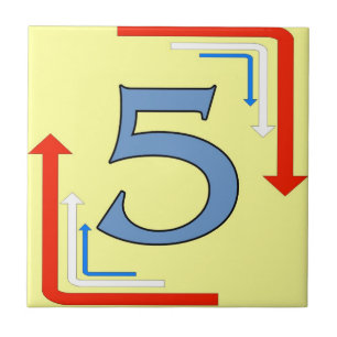 Carreau Trous de métro Flèches Cadre 5 Cinq