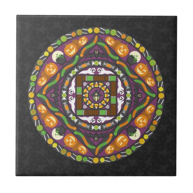 Carreau Trucs et traitements Mandala Tile (Devant)